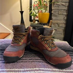 Danner Womens Burgundy and Charcoal Boots